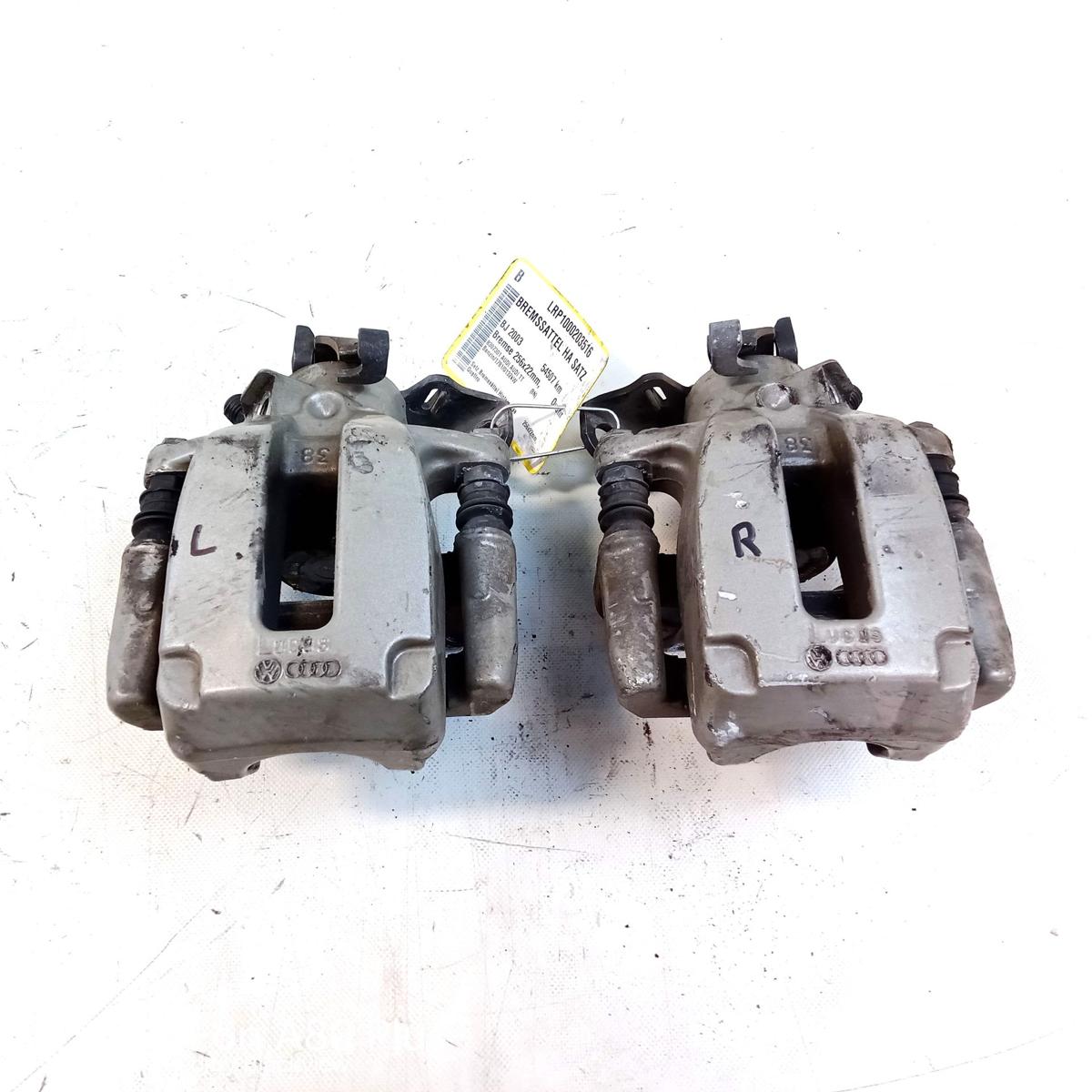 Audi TT 8N Quattro original Satz Bremssattel Hinterachse 256x22mm Bj.2003