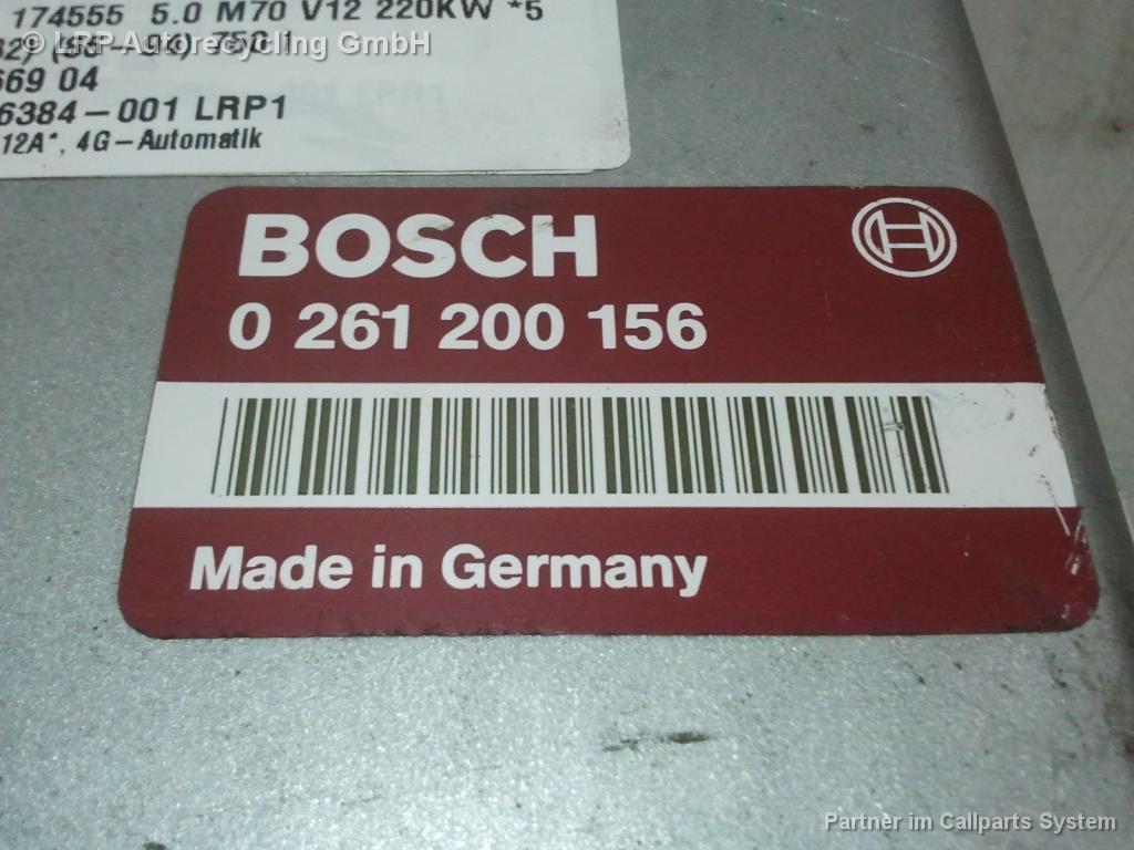 BMW E32 750i original Steuergerät Motor 0261200156 BOSCH BJ1989