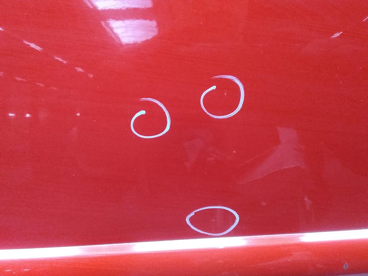 Daewoo Lacetti T&uuml;r vorn links Fahrert&uuml;r rot 73L SuperRed Bj.2005 Anrostung