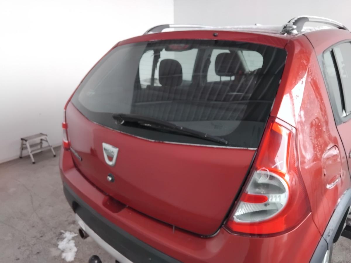 Dacia Sandero 1 Stepway Heckklappe TEB76-Rouge de Feu mit Heckscheibe BJ2010