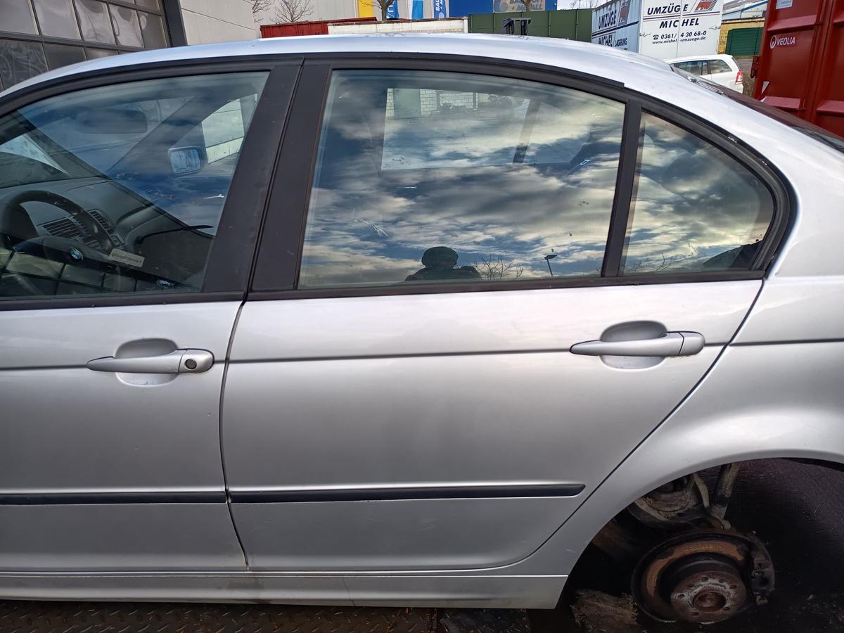 BMW E46 Limo original T&uuml;r hinten links Fond 354/7 Titansilber Bj 2003