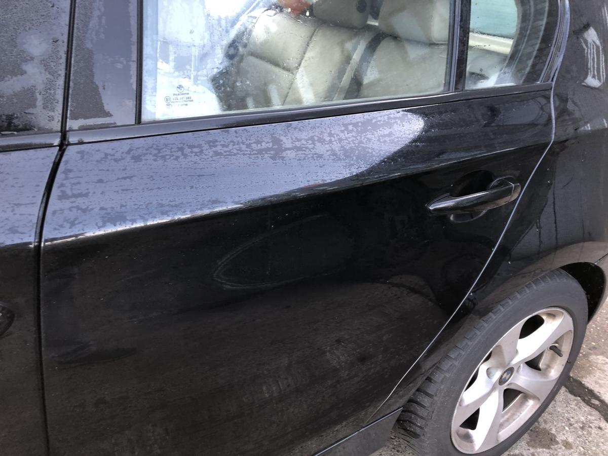 BMW 1er E87 LCI ab07 Tür hinten links Fondtür 475 Blacksapphire 5-türer