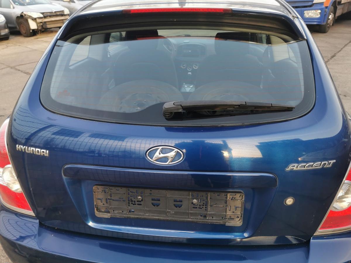 Hyundai Accent MC Heckklappe Klappe Deckel hinten Rohbau 3 T&uuml;rer 3E Blue Onyx