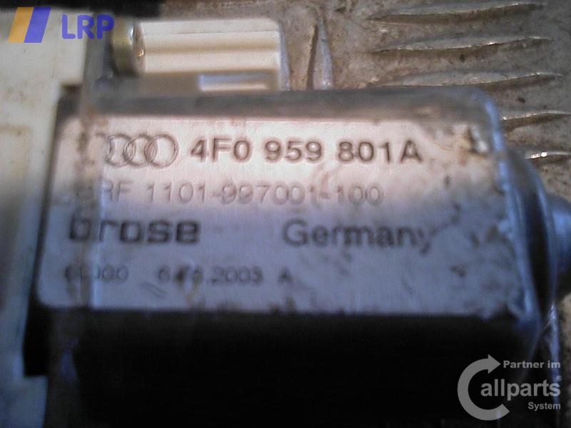 Audi A6 Motor Fensterheber hinten links 4F0959801A Limo