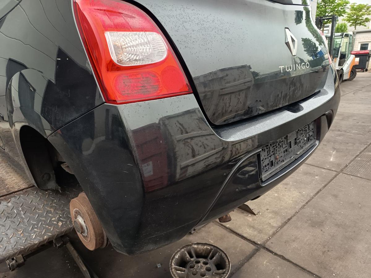 Renault Twingo II original Sto&szlig;stange F&auml;nger hinten Heck 676 Perlmuttschwarz