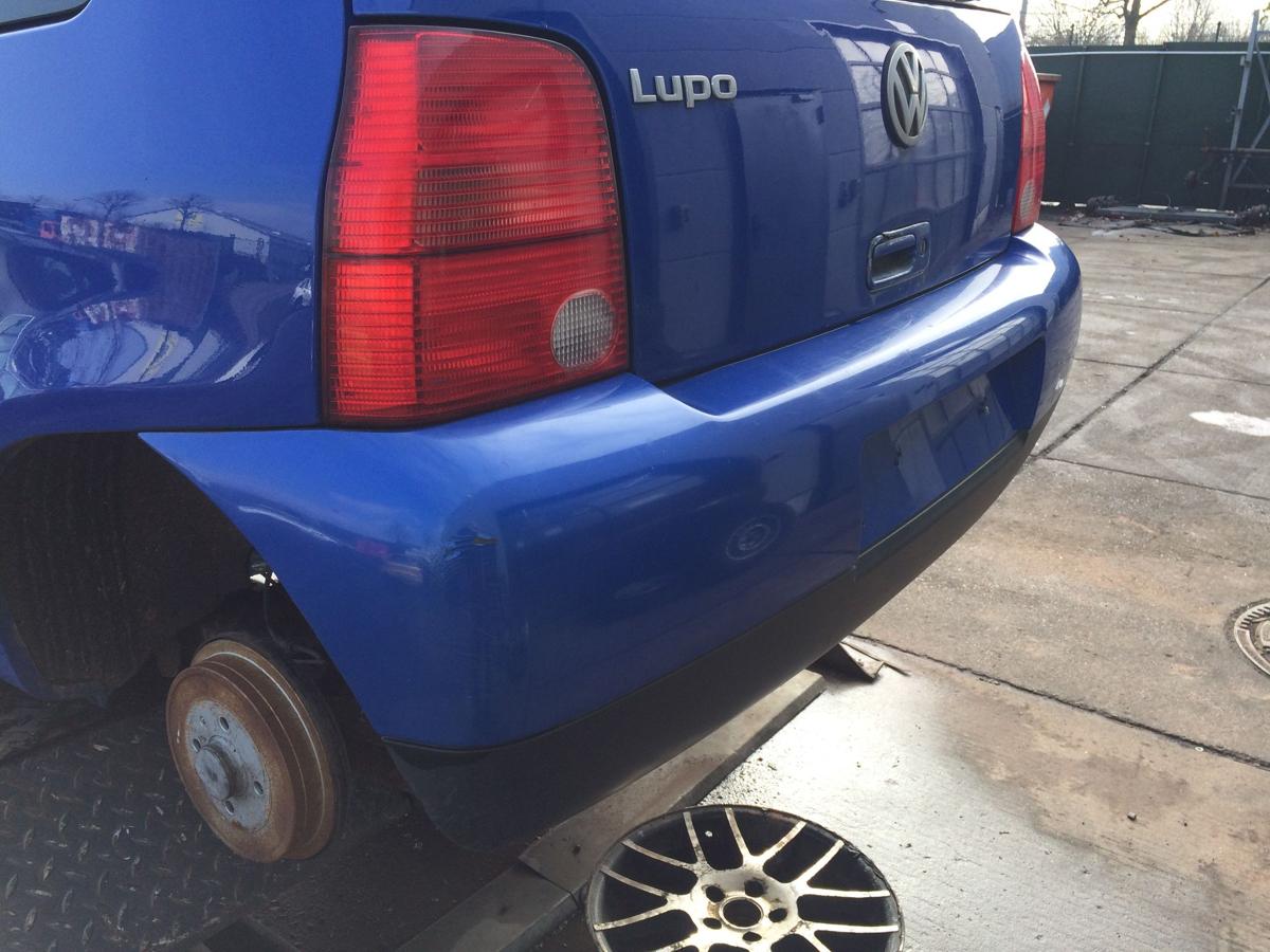 VW Lupo orig Stoßstange Stossfänger hinten W5Z Jazzblue met Bj 1999