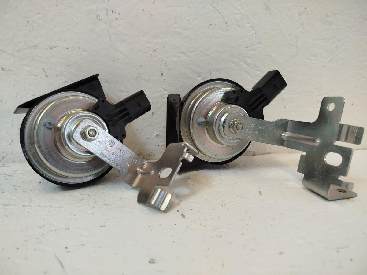 VW Golf VII 7 5G Satz Signalhorn Hupen Fanfaren Hochton Tiefton linke rechts
