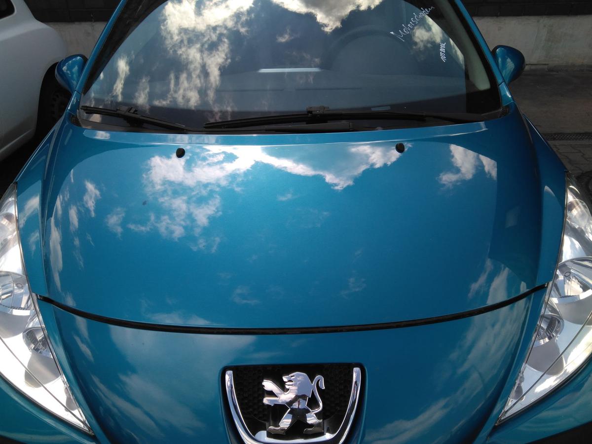 Peugeot 207 original Motorhaube KMU Blaumetallic Bj.2008