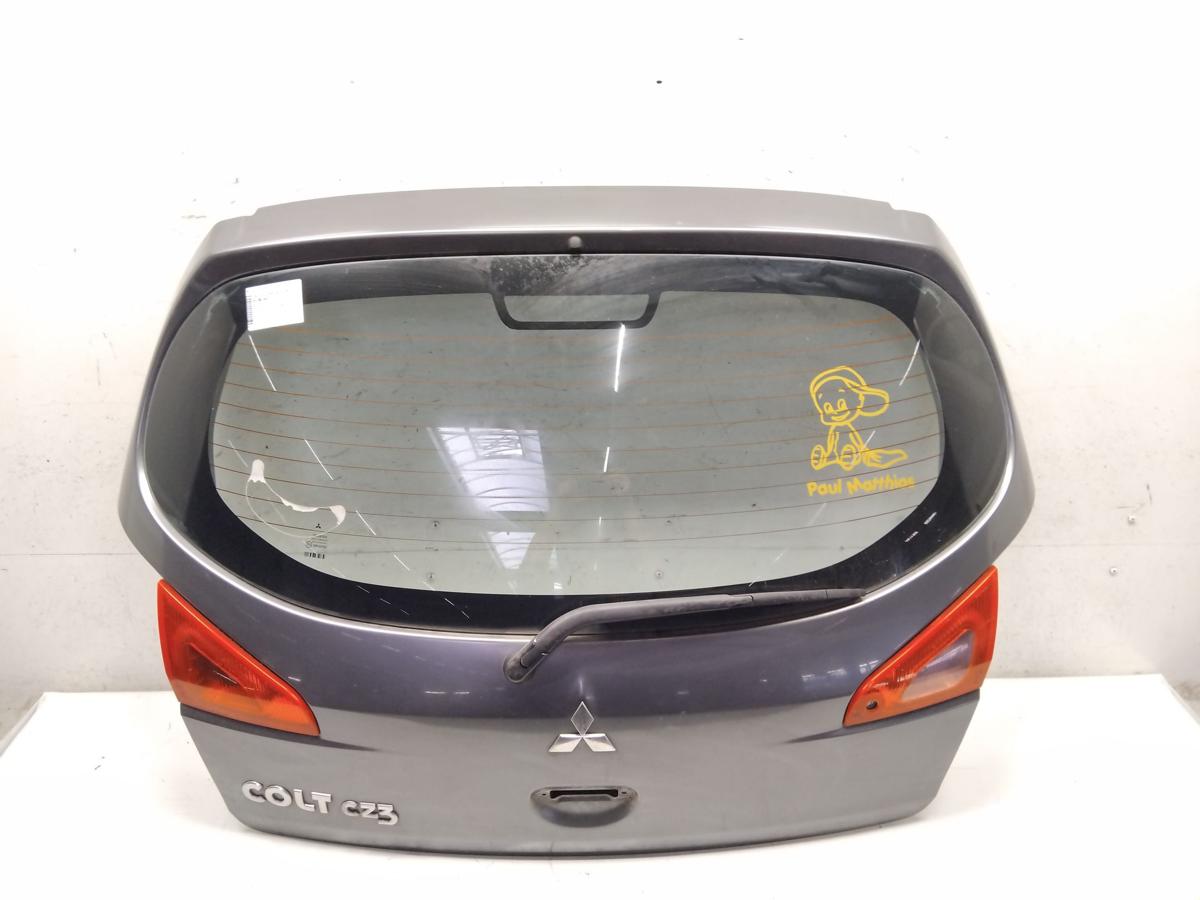 Mitsubishi Colt Z30 orig Heckklappe U63 Stahlgrau mit Heckscheibe 3t&uuml;rig BJ2005