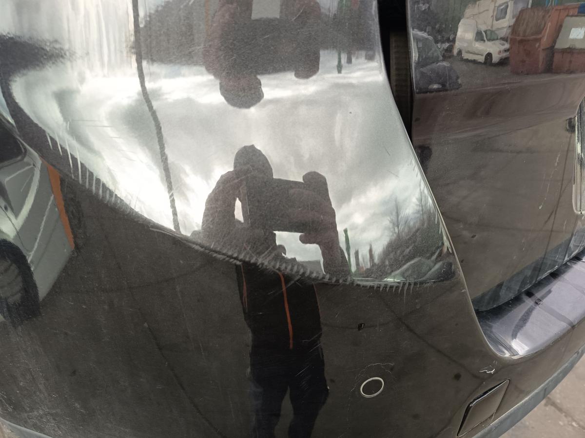 Renault Grand Scenic 3 orig Sto&szlig;stange F&auml;nger hinten Heck 676 Perlschwarz Bj2009