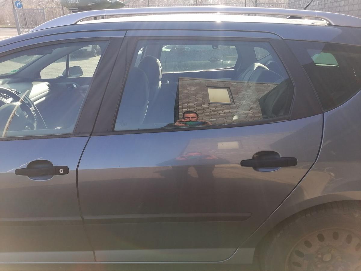 Peugeot 407SW original T&uuml;r hinten links EZW Eisengrau Kombi Rohbau Bj.2005