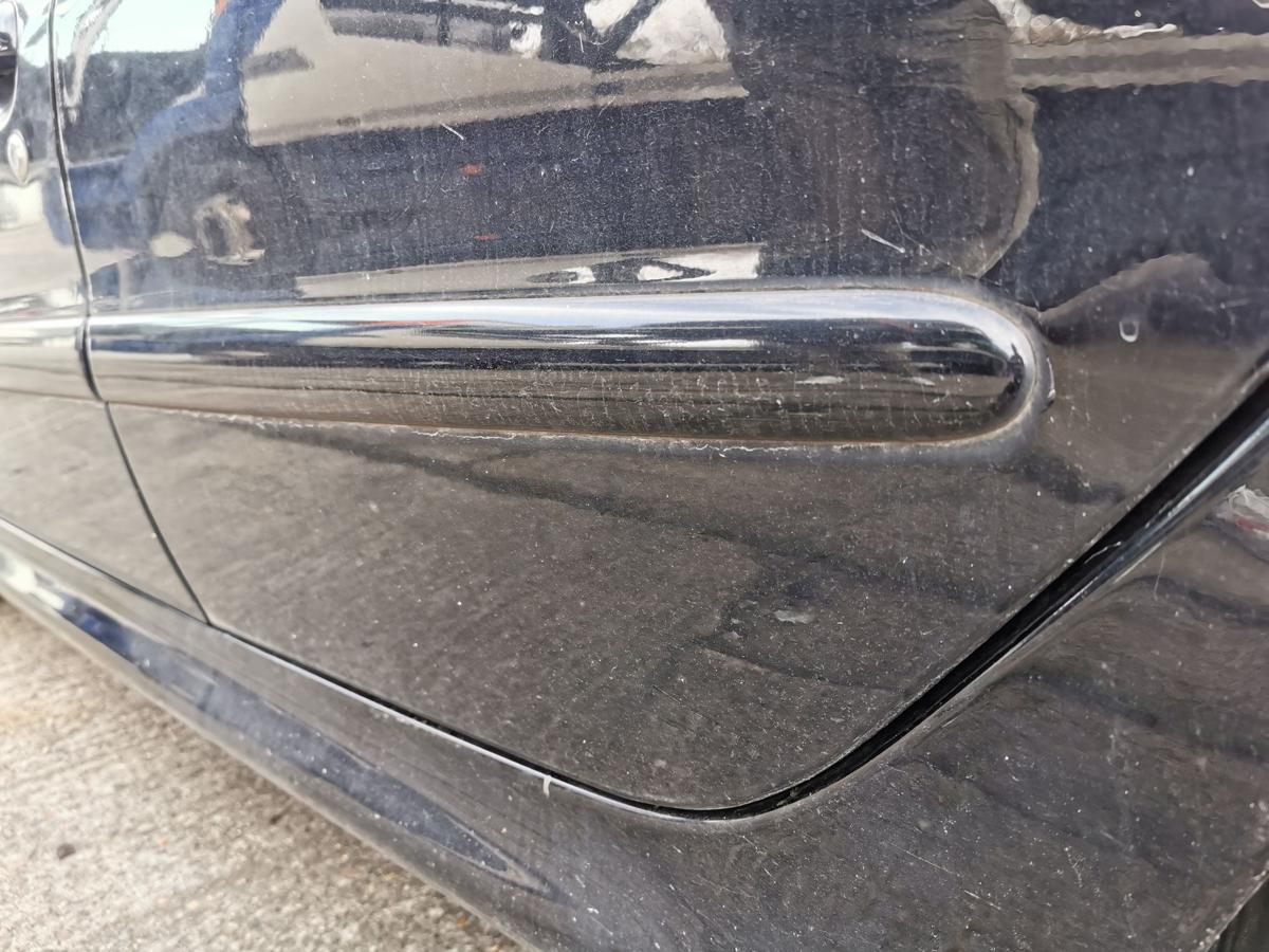 Peugeot 206+ 2M Autotür Tür Fondtür Rohbautürhinten links KTV Perla Nera