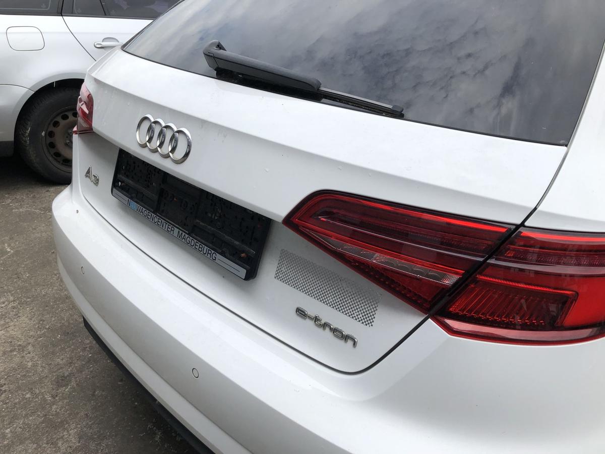 Audi A3 8V Sportback e-tron Heckklappe Heckdeckel Kofferklappe Rohbau LY9C weiss