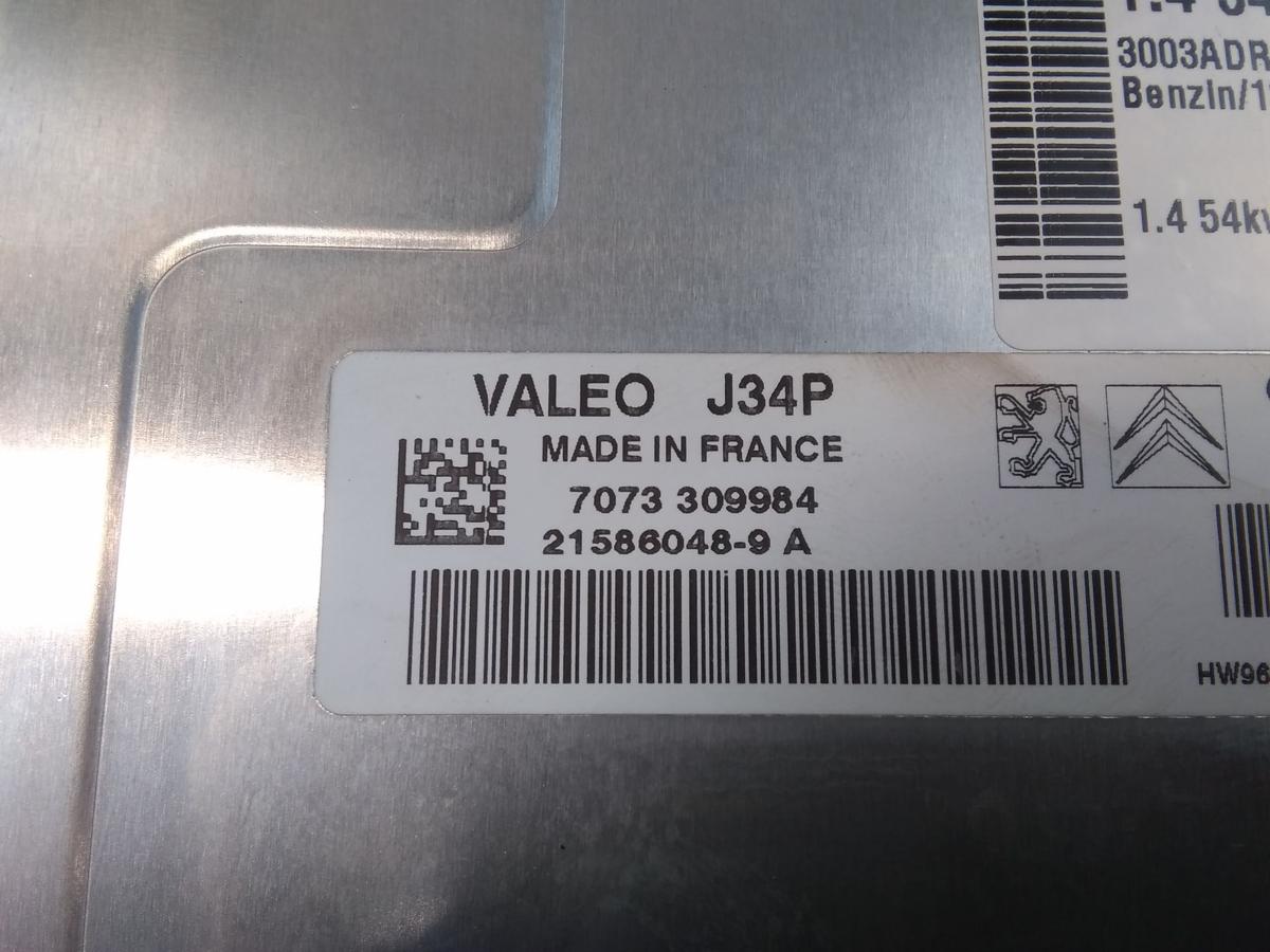 Peugeot 207 Motorsteuerger&auml;t 1.4 54kw KFV SW9664127180 BJ2007