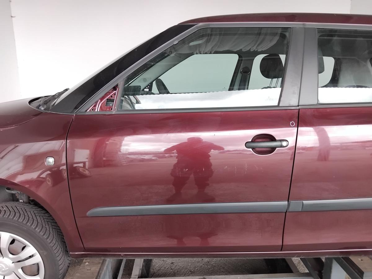 Skoda Fabia 2 5J T&uuml;r vorn links Fahrert&uuml;r LF3X Rosso Brunello BJ2013