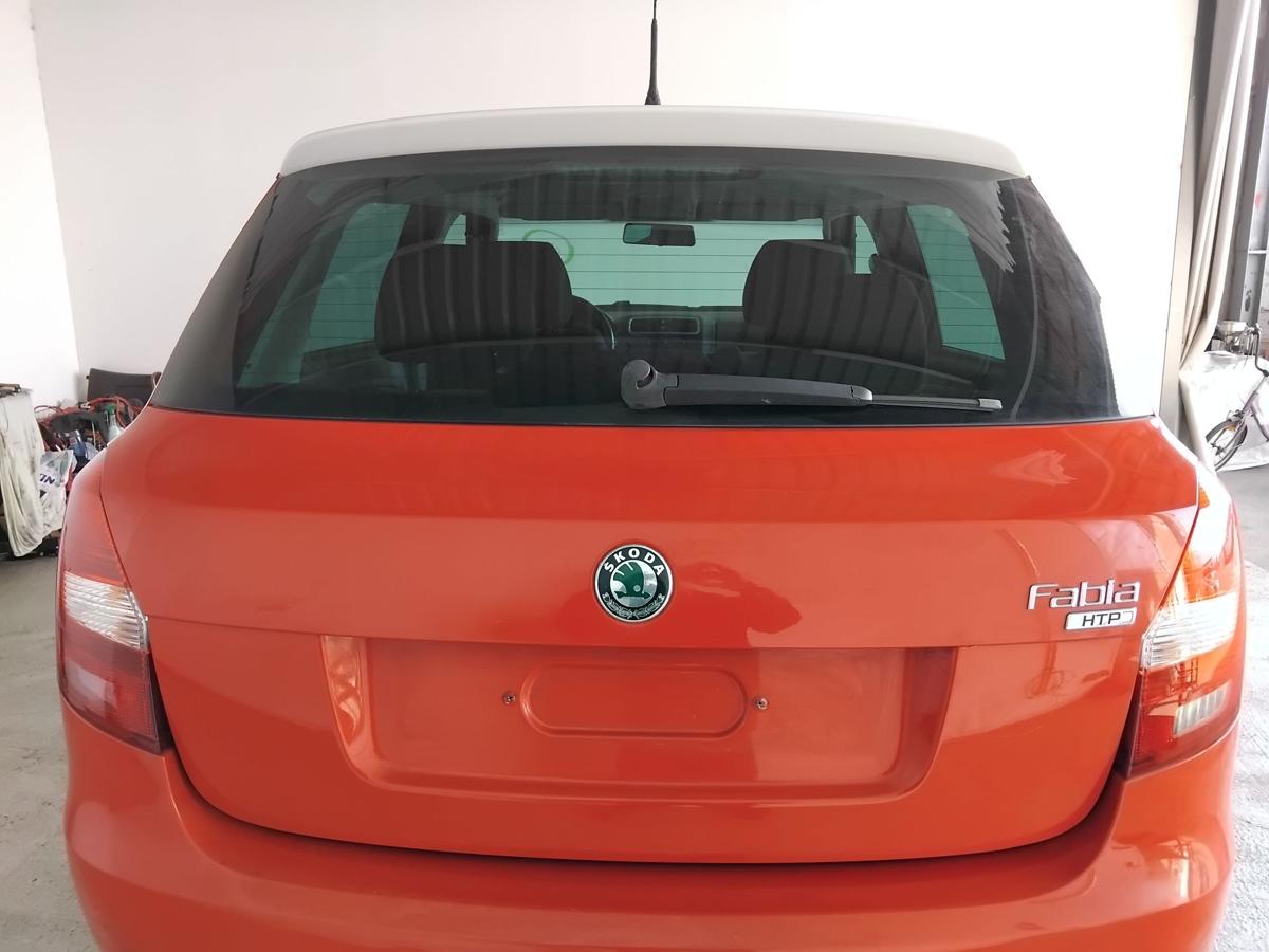 Skoda Fabia 2 5J Fließheck Heckklappe corridarot 8151 mit Heckscheibe BJ2009