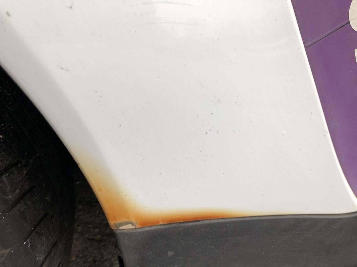 Smart 451 Mopf Kotfl&uuml;gel hinten rechts Seitenteil EAZ Kristallwei&szlig;