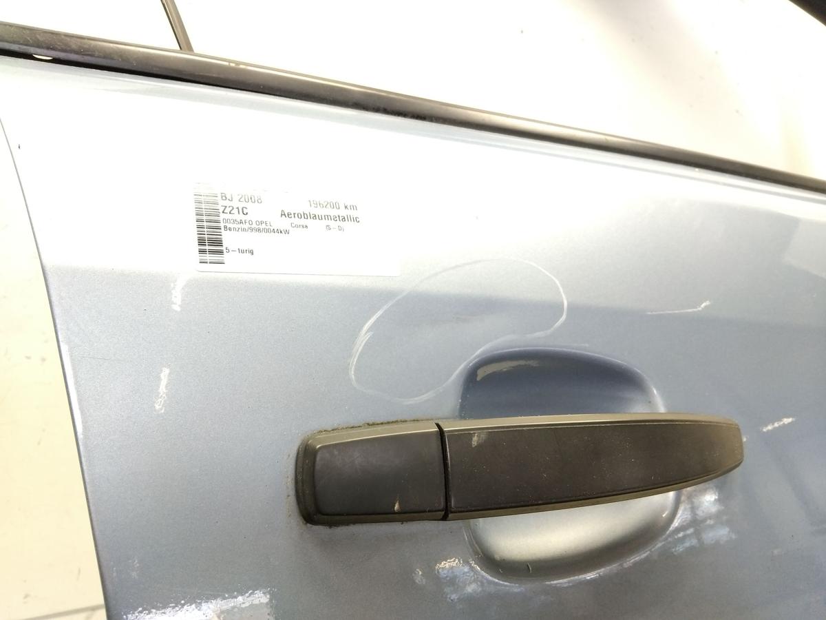 Opel Corsa D T&uuml;r vorn rechts Beifahrert&uuml;r 5-t&uuml;rig Z21C Aeroblaumetallic BJ2008