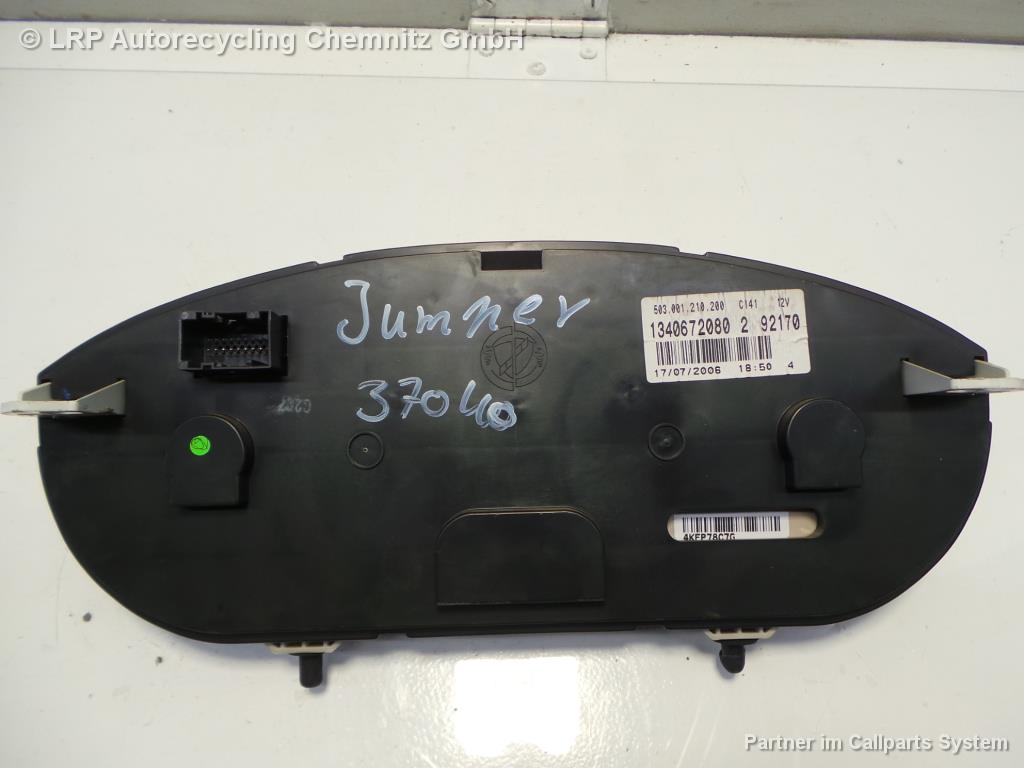 Citroen Jumper 3 III 2.2HDI Bj.2007 Armatur Kombiinstrument 1340672080 Tacho