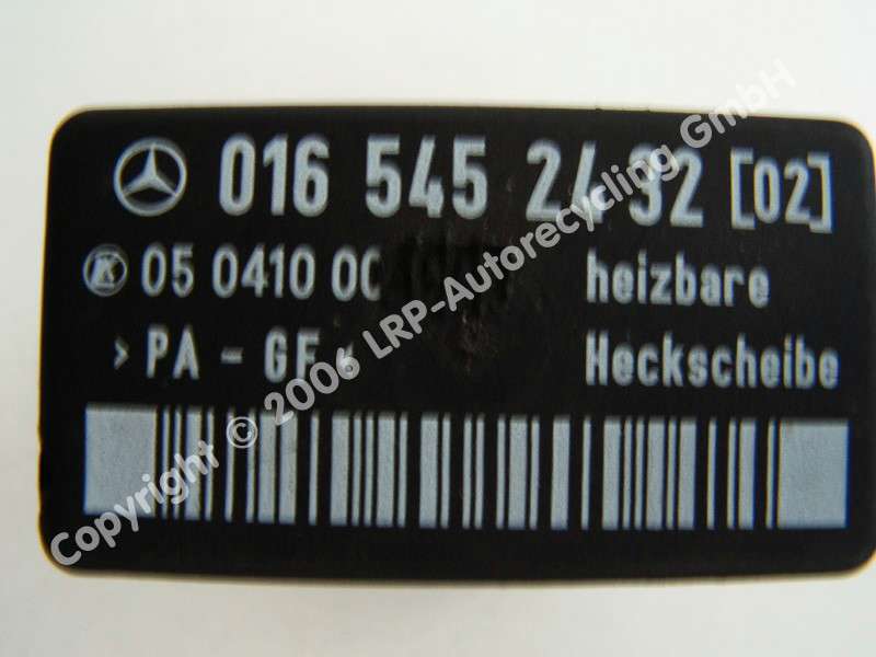 VW LT 2D Relais beheizbare Heckscheibe 016545243202 05041000 LK BJ1999