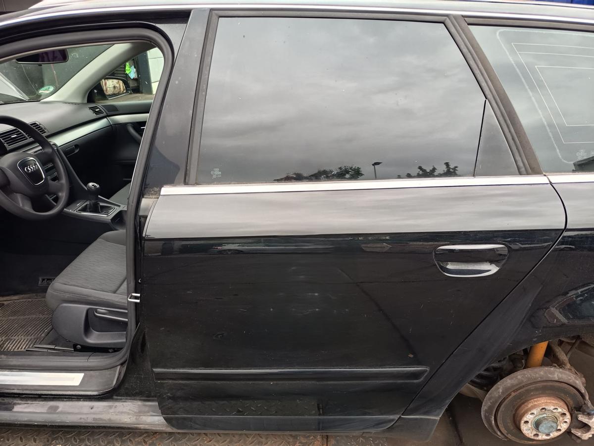 Audi A4 B7 Avant original T&uuml;r hinten links Fond Y9B Brillantschwarz Bj 2007