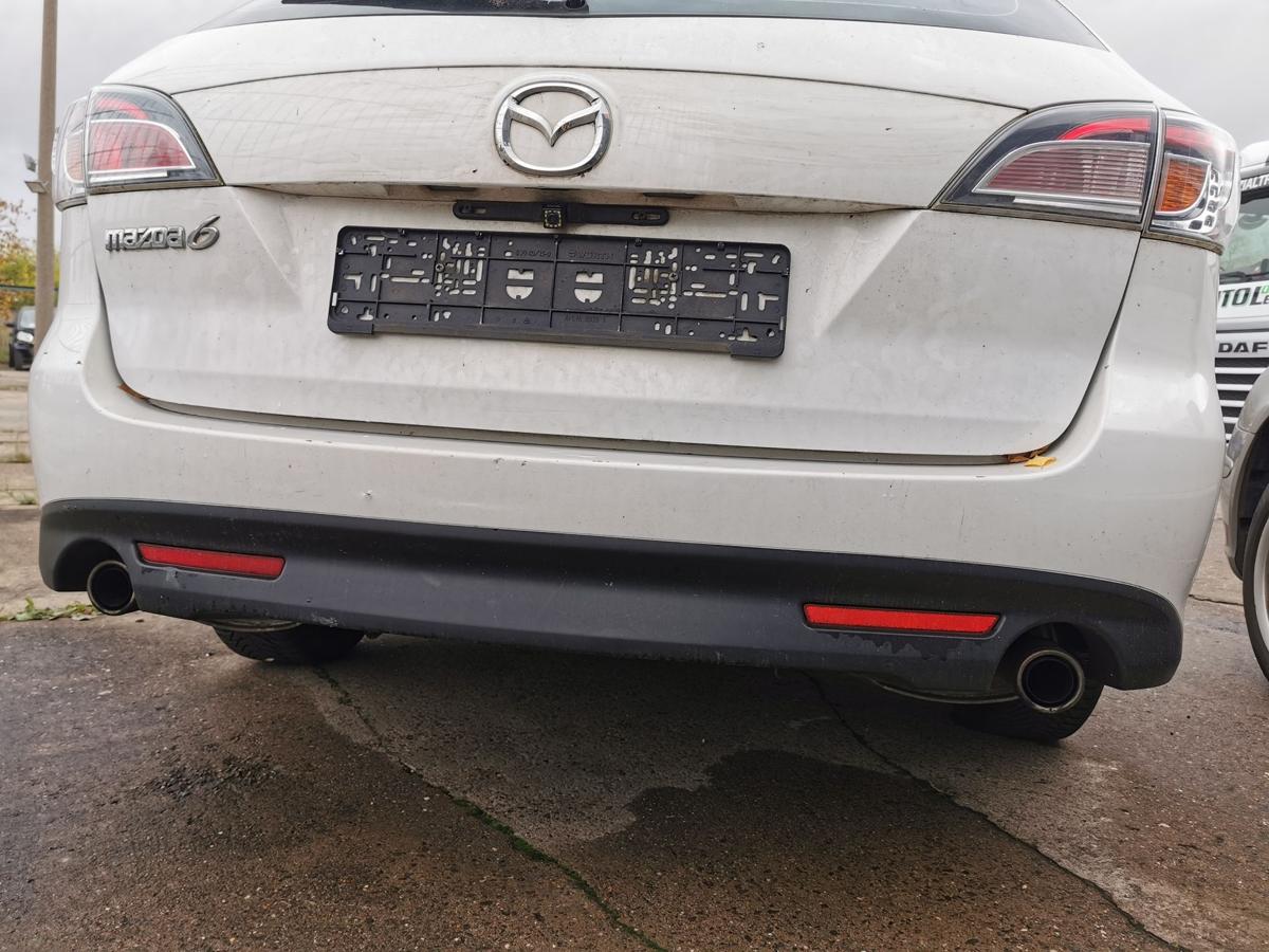 Mazda 6 GH Sport Kombi Stossstange Stossfänger Bumper hinten 34K Crystal White