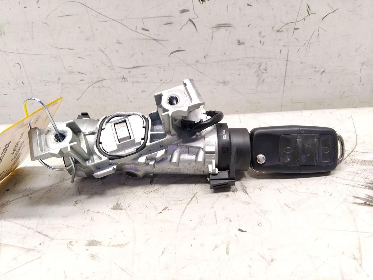 VW Golf Plus 5M orig Z&uuml;ndschlo&szlig; mit Lesespule und Schl&uuml;ssel BJ2006 1K0905851B