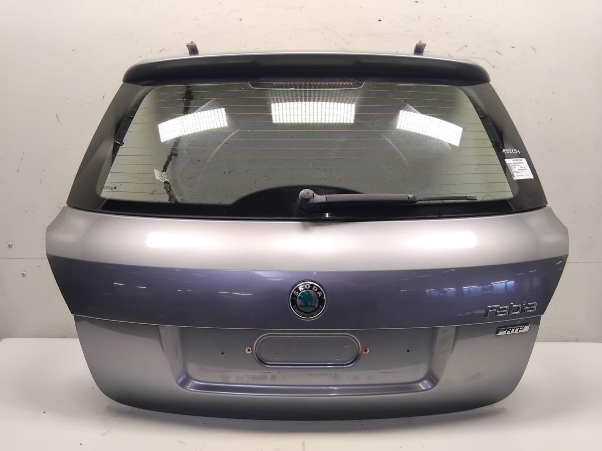 Skoda Fabia 2 5J Facelift Heckklappe mit Scheibe Flie&szlig;heck BJ2013 LF8L Platingrau