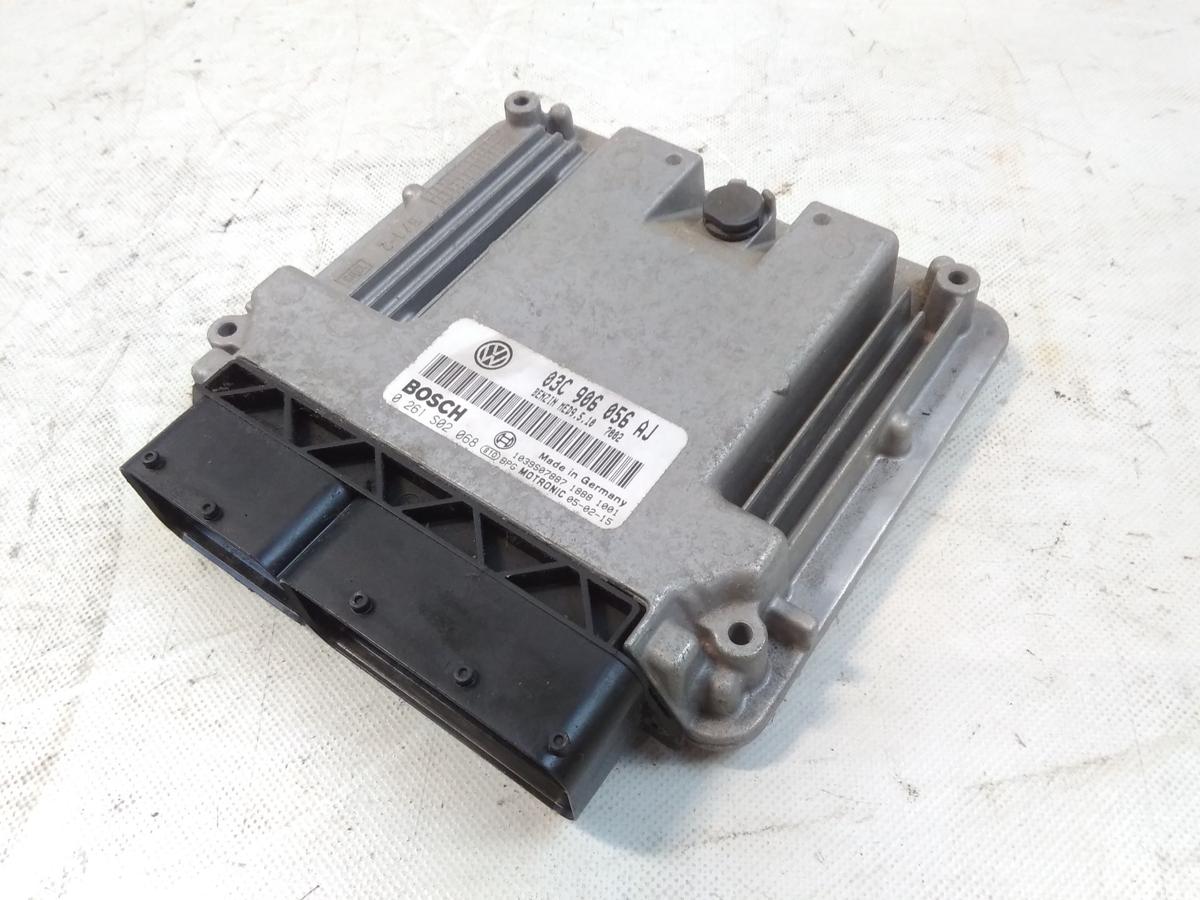 VW Golf Plus 5M orig Steuerger&auml;t Motor 03C906056AJ 0261S02068 1.4 FSI BLN BJ2006