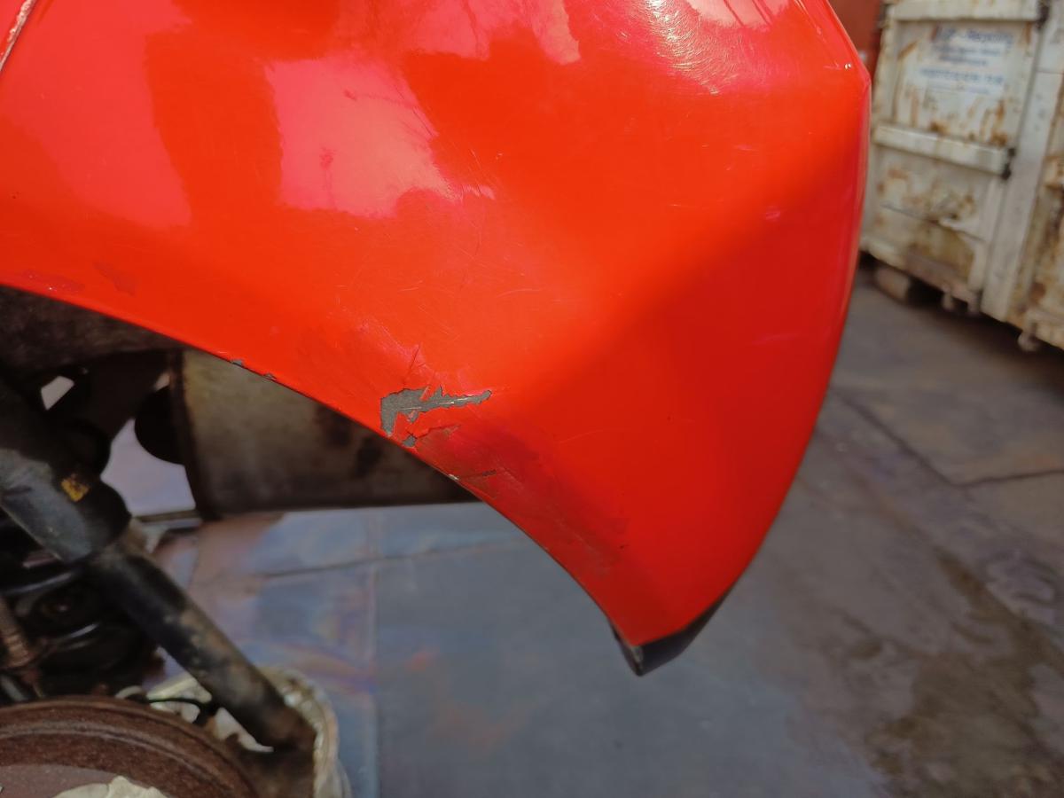 Chevrolet Matiz M200 original Sto&szlig;stange F&auml;nger hinten Heck 71U Super red Bj2009