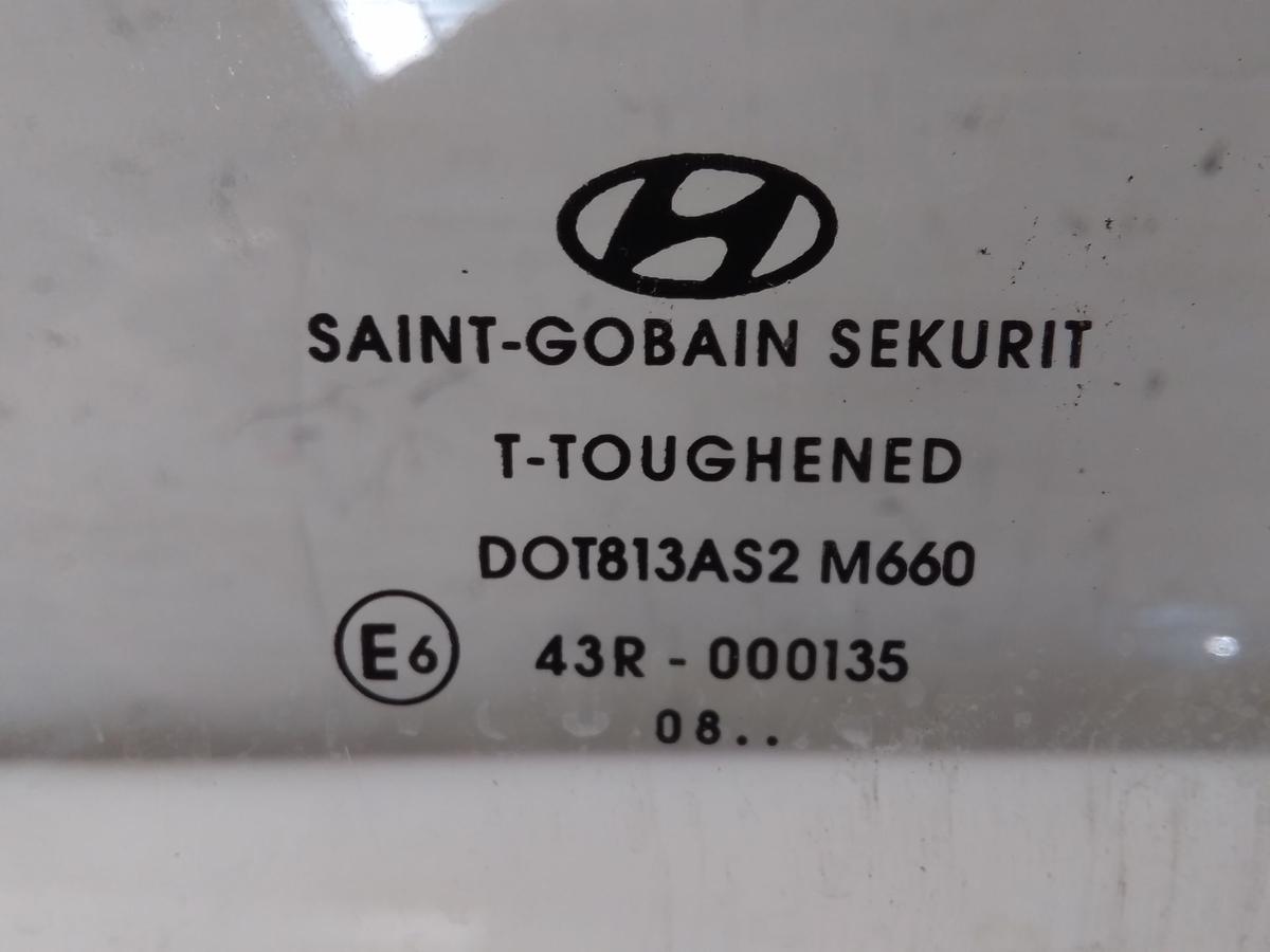 Hyundai i20 PB T&uuml;rscheibe vorn links 5-T&uuml;rer Klarglas Bj.2009
