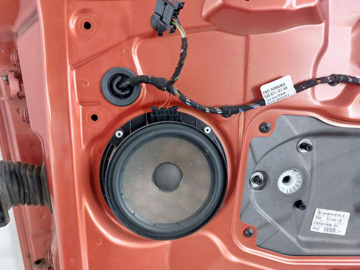 Skoda Fabia 5J T&uuml;r vorn rechts Beifahrert&uuml;r Rohbau LF3H Tangerine Orange 06-14