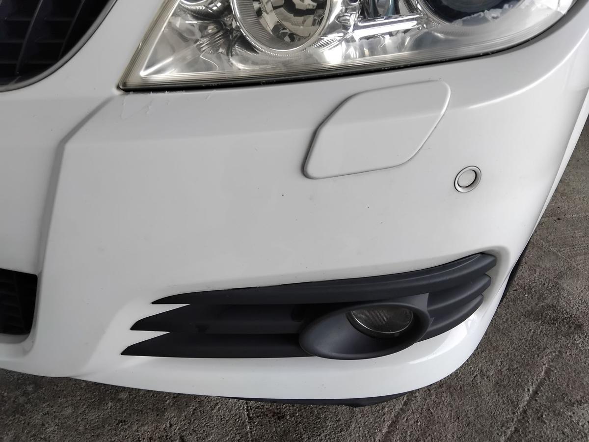 Opel Vectra C Facelift orig Sto&szlig;stange Stossf&auml;nger vorn SRA PDC BJ2007 Z474 Casablancawei&szlig;