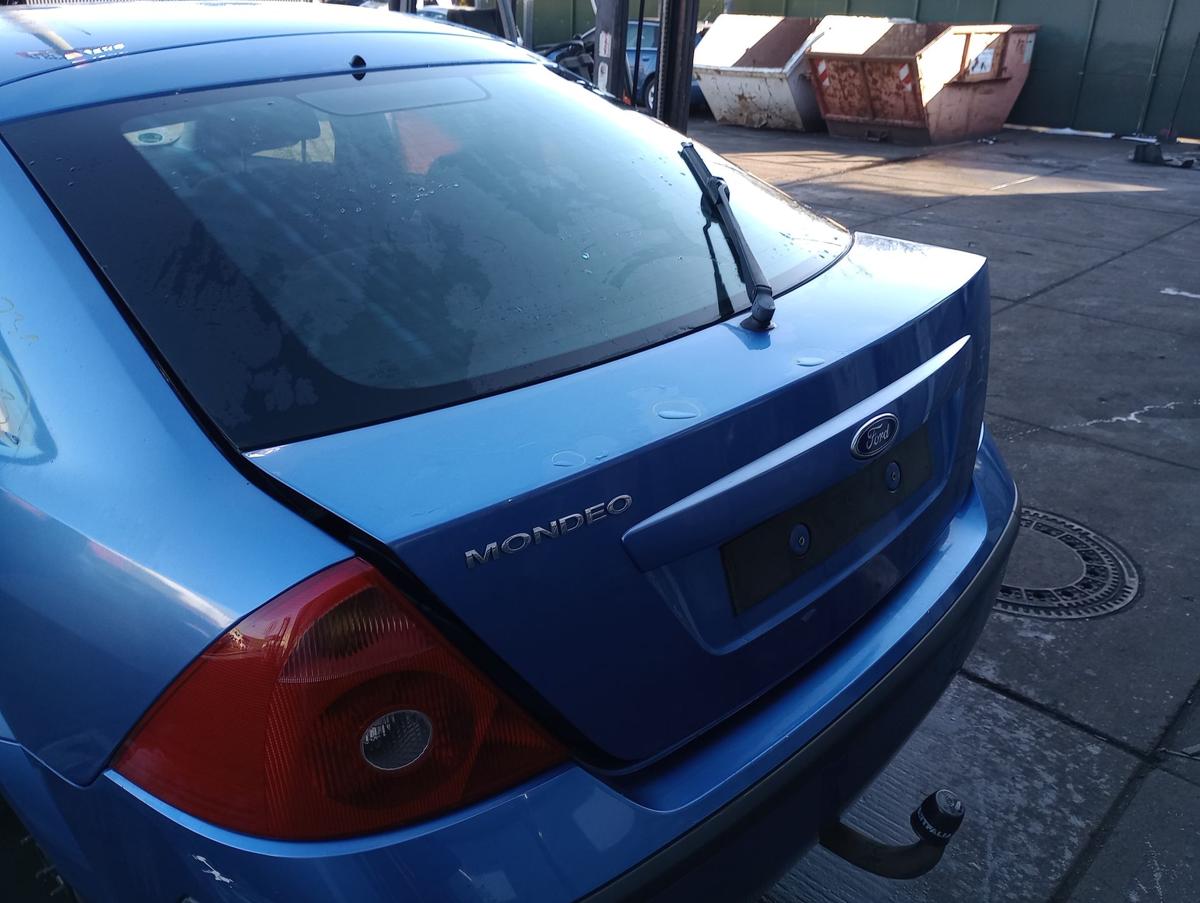 Ford Mondeo Mk3 Fließheck original Heckklappe mit Scheibe Karibikblau Bj 2001