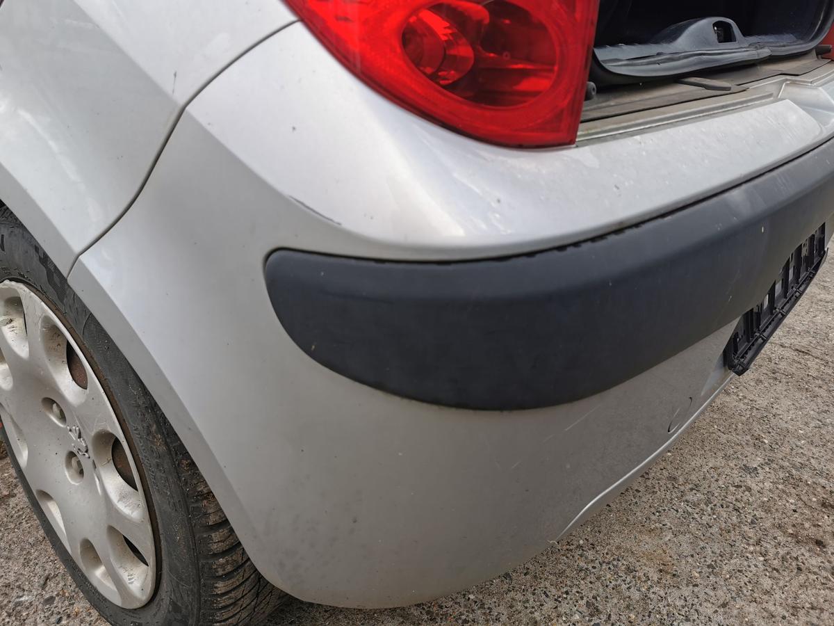 Peugeot 1007 K Stossfänger Stossstange Bumper hinten EZR Aluminiumgrau BILDER