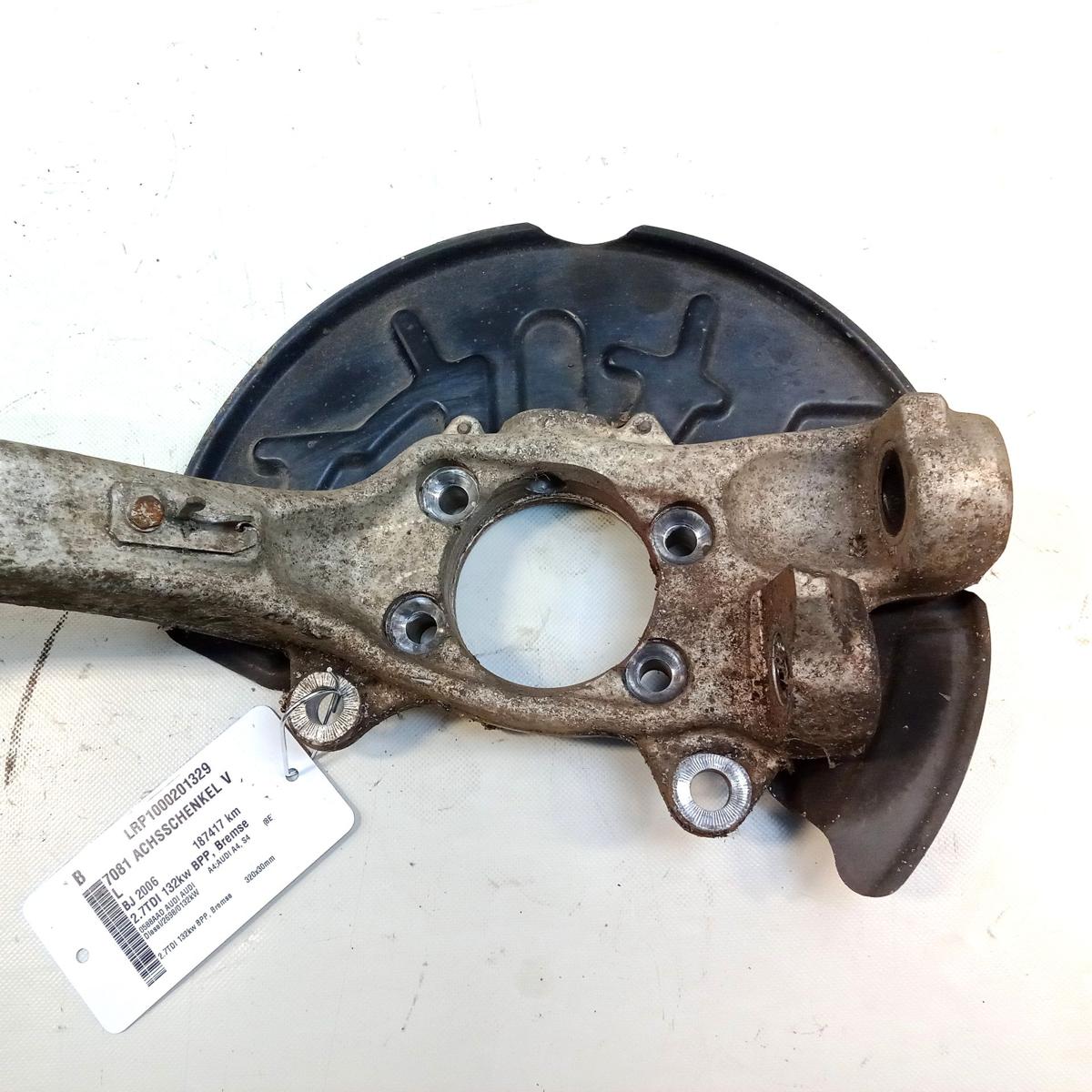 Audi A4 8E B7 Achsschenkel Radlagergeh&auml;use vorn links 2.7TDI 132kw Bj.2006