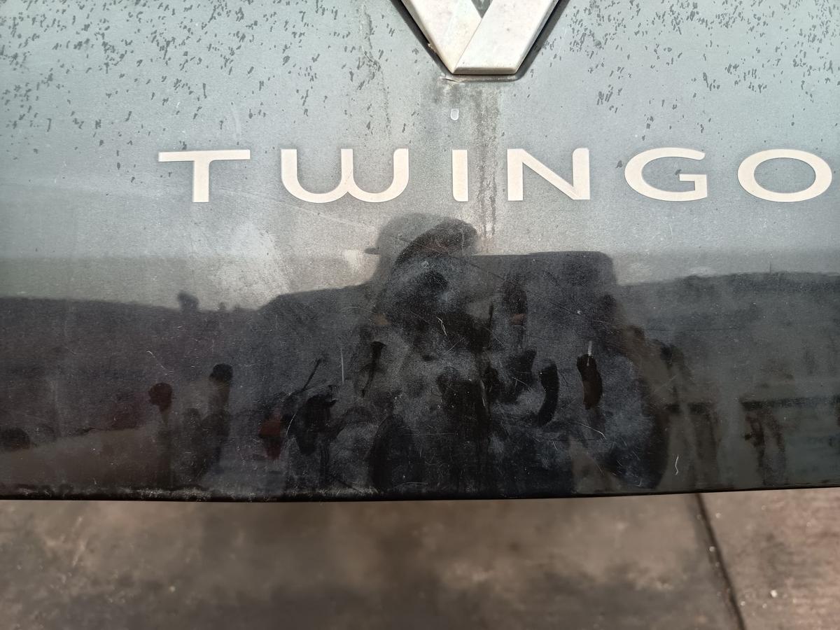 Renault Twingo II original Heckklappe mit Scheibe 676 Perlmuttschwarz Bj 2011