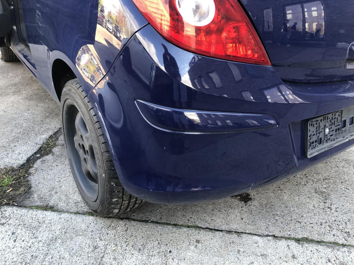 Opel Corsa D Stoßfänger hinten Heckschürze 3 türer Z20Z Royalblau Stoßstange