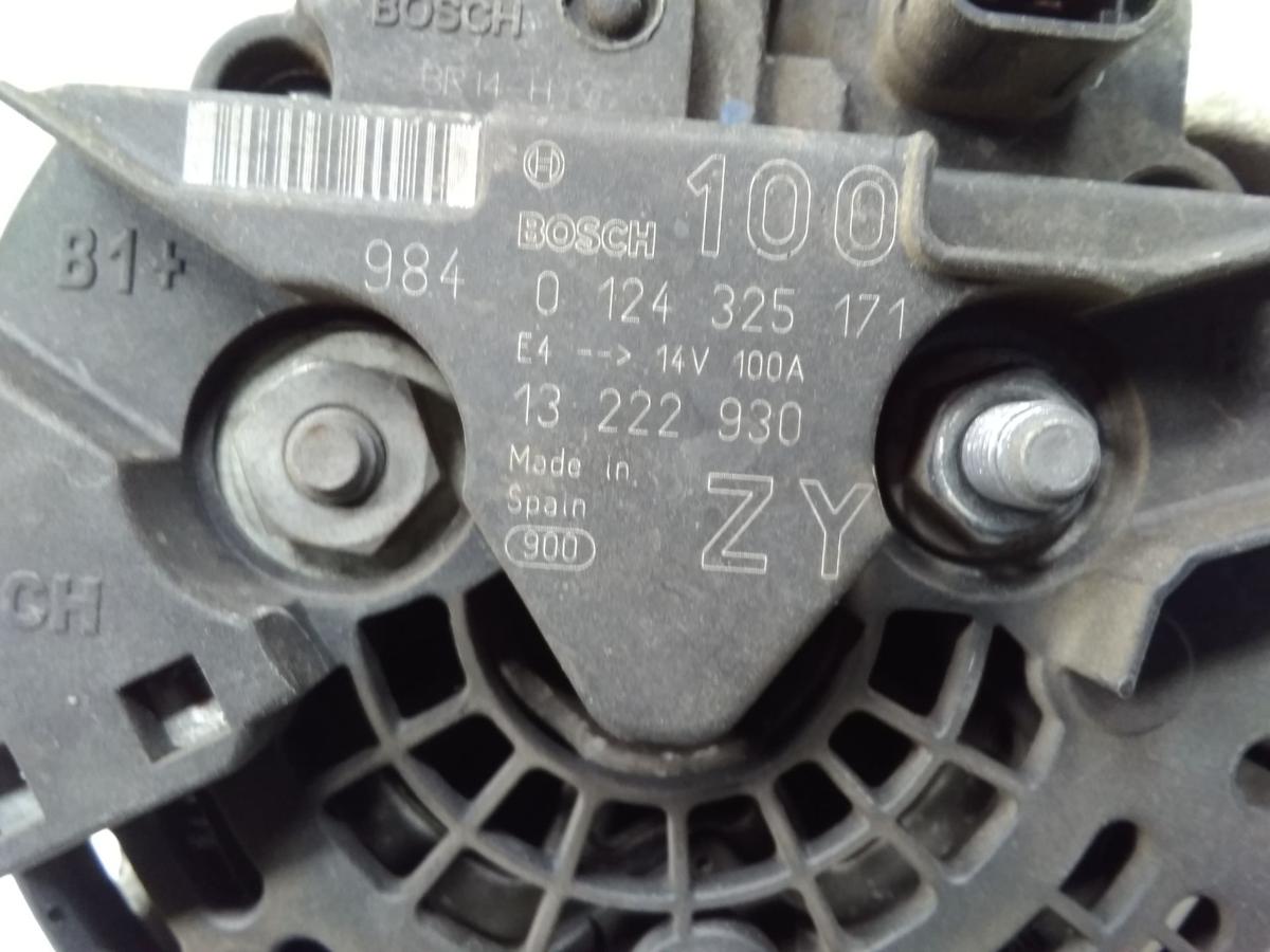 Opel Astra H original Lichtmaschine Generator 100A 1.4 66kw Z14XEP Bj.2009