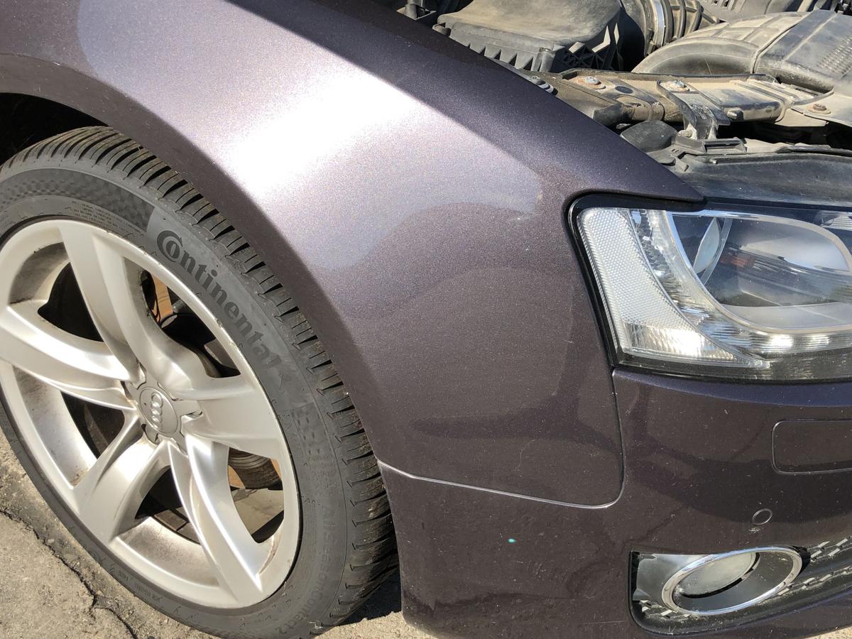 Audi A5 8T Sportback Kotfl&uuml;gel vorn rechts Beifahrerseite Alu LZ4X Amethystgrau