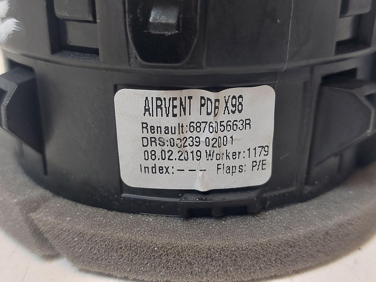 Renault Clio IV X98 TCe90 Satz Luftd&uuml;sen au&szlig;en links und rechts Armaturenbrett