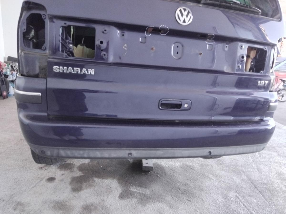 VW Sharan 7M original Stoßstange Stossfänger hinten PDC 2.Facelift BJ2009 LD5G Dark Iron Blue