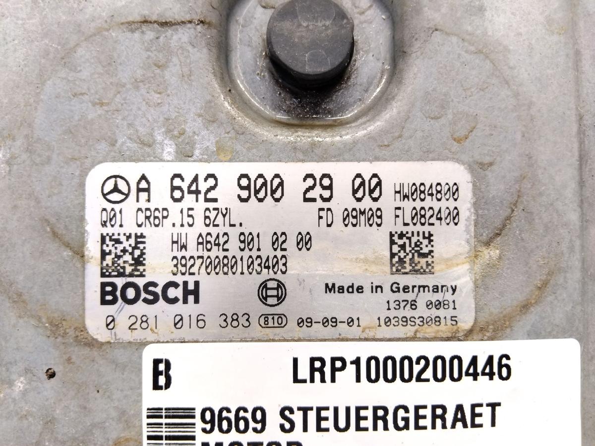 Mercedes E-Klasse Coupe C207 Motorsteuerger&auml;t E 350CDI 170kw BJ2009 6429002900