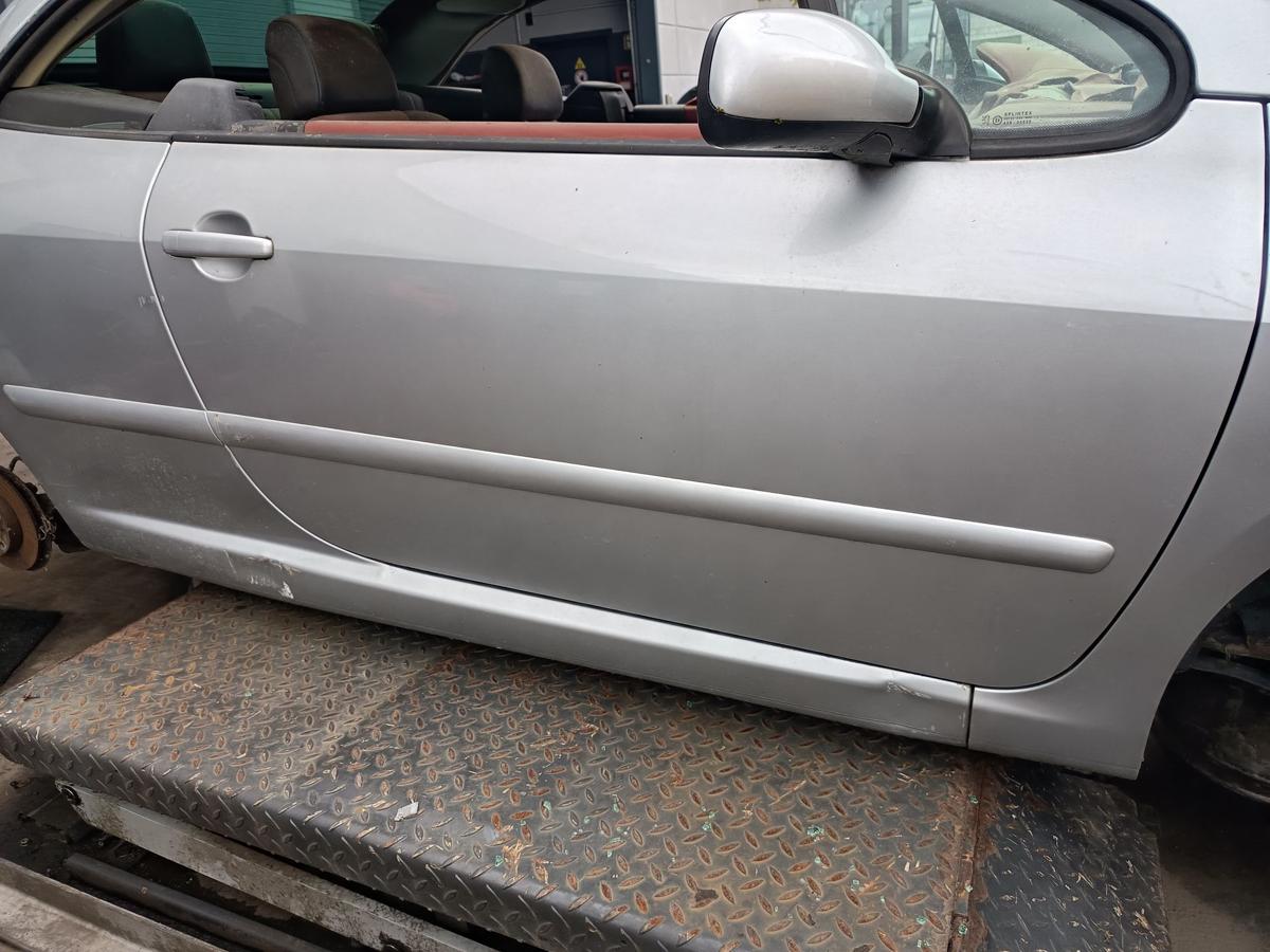 Peugeot 307CC Cabrio orig Tür rechts Beifahrertür EZR Silbergrau Bj 2003