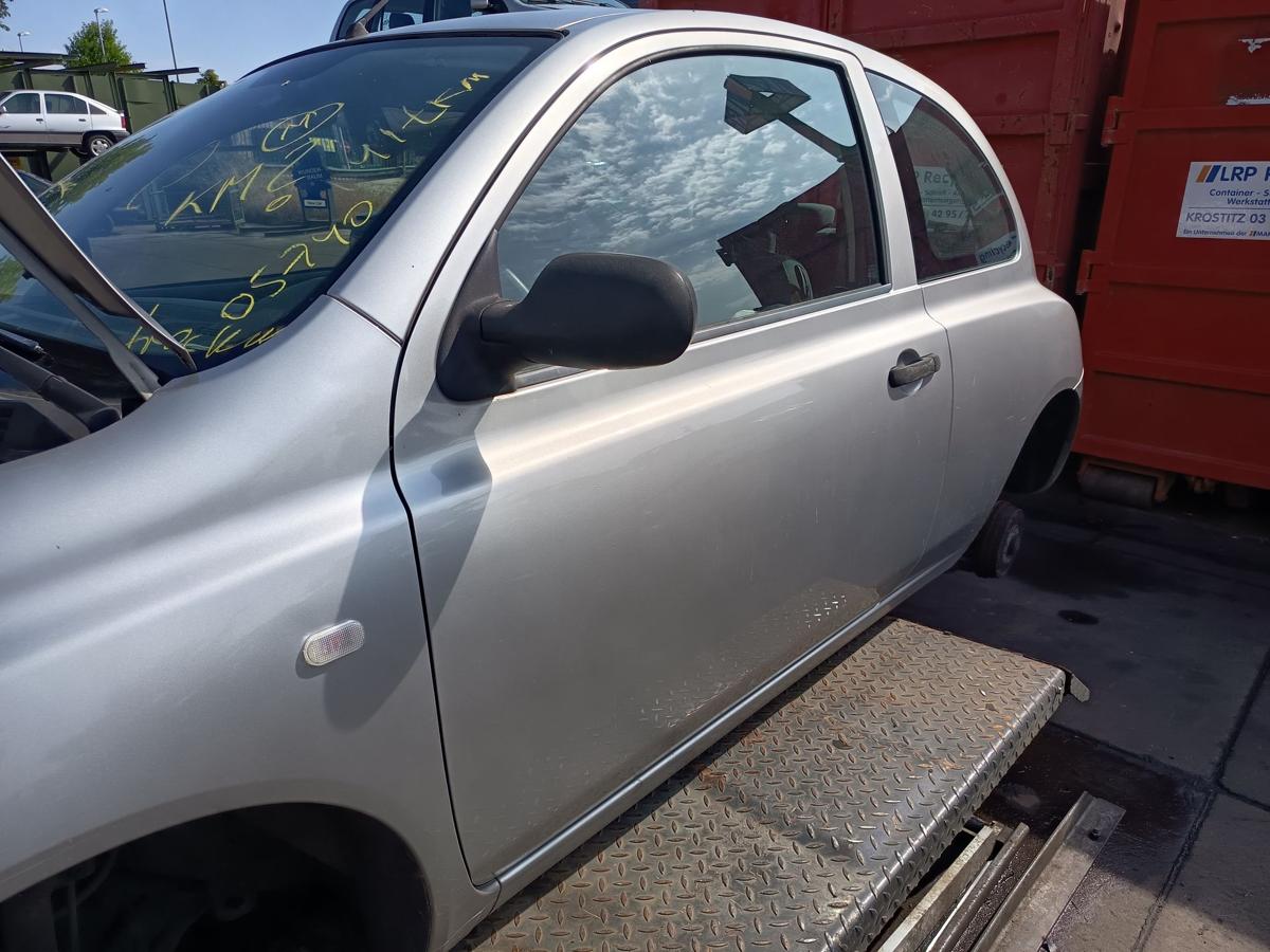Nissan Micra K12 original Tür links Fahrer 3trg KY0 Quarzsilber Bj 2006