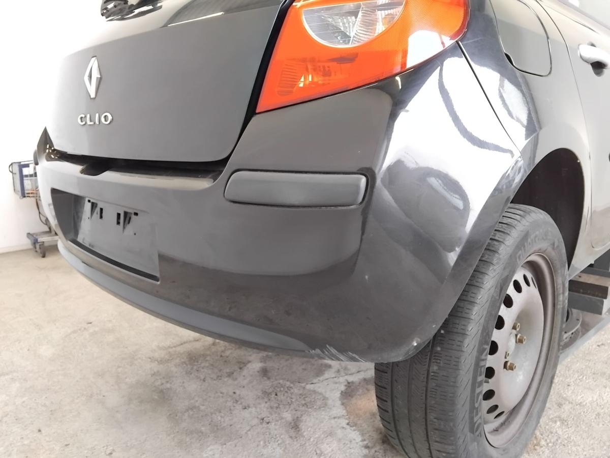 Renault Clio 3 original Sto&szlig;stange Stossf&auml;nger hinten NV676 Noir Nacre BJ2008