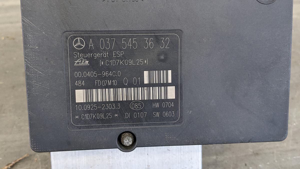 Mercedes CLK W209 ABS Hydroaggregat A0064314812 10020405304