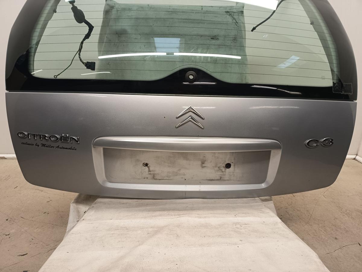 Citroen C3 Bj 2003 original Heckklappe mit Scheibe EZR Aluminium Grau Metallic Citroen C3 Bj 2003 original Heckklappe mit Scheibe EZR Aluminium Grau Metallic
