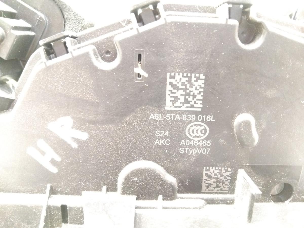 VW T-Cross 1C original T&uuml;rschlo&szlig; hinten rechts mit ZV 5TA839016L Bj.2020