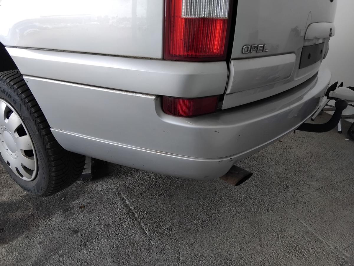 Opel Omega B Caravan orig Sto&szlig;f&auml;nger Sto&szlig;stange hinten Facelift BJ1999 Z147 Starsilber II